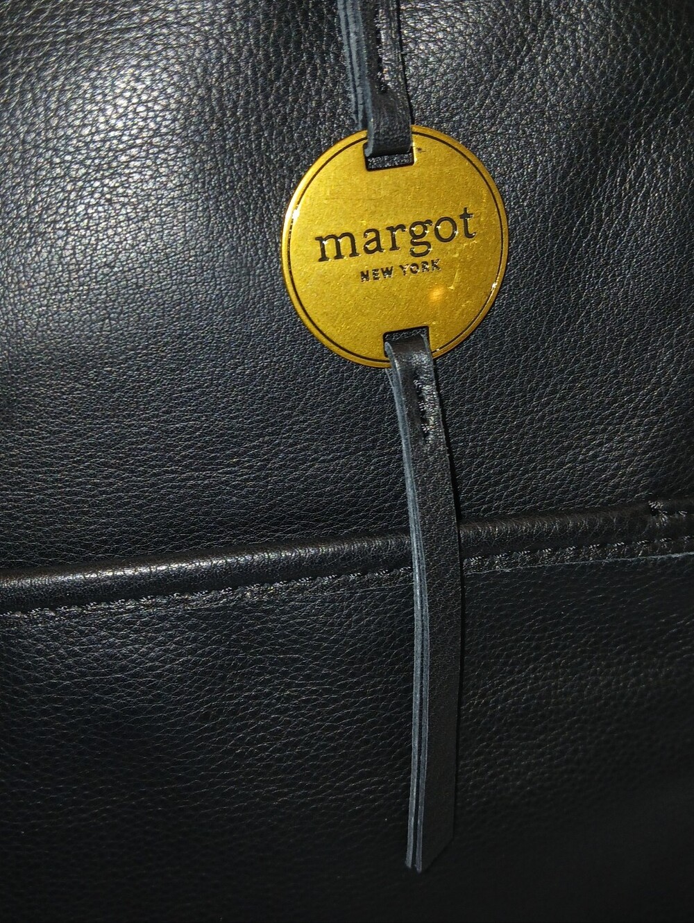 margot Genuine Leather Camille Backpack, Black, Small - Picture 10 of 13